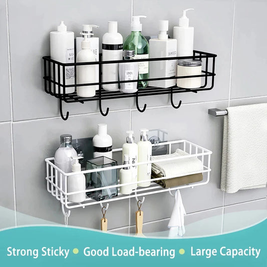 Iron Bathroom Hanging Shelf Wall Mounted