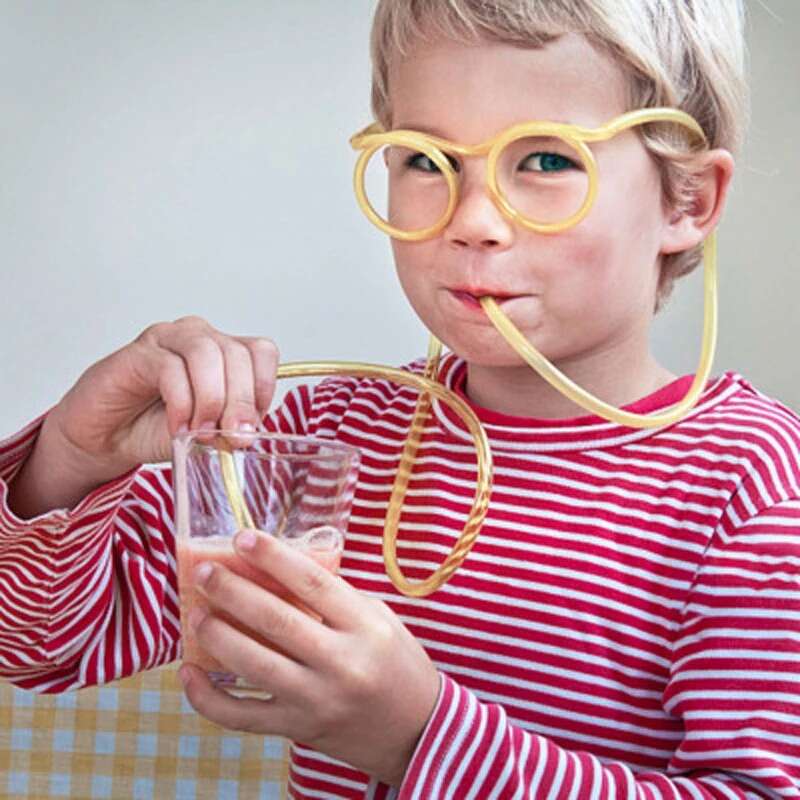 Creative Eyeglasses Straw Drinking