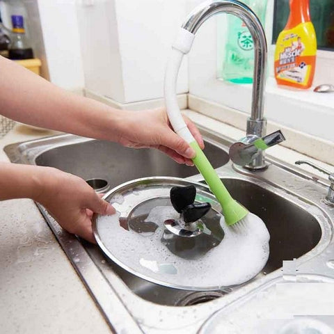 Cleaning Brush Faucet Water-Saving