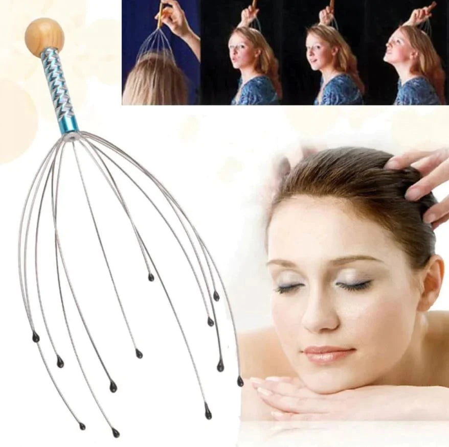 Relaxing Head Scalp Massage Octopus Manual Massager