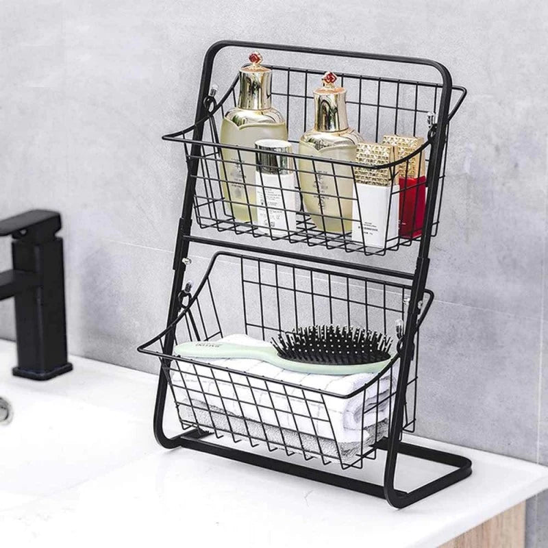 2-Tier Iron Storage Basket