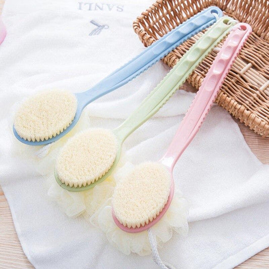 2 In 1 Bathing Scrubbing Long Handle Brush