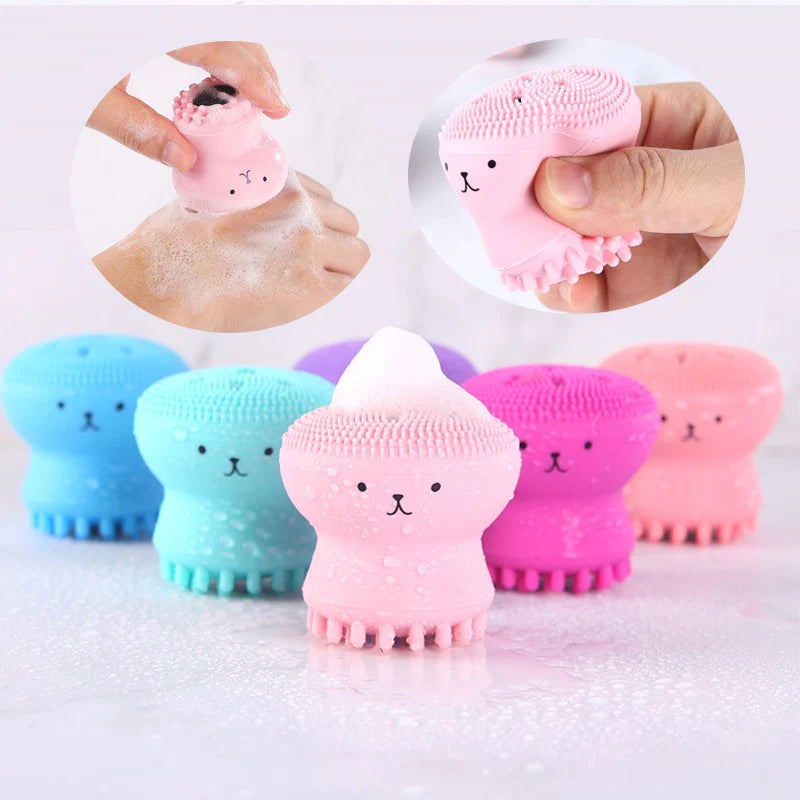 Face Cleansing Brush Silicone Mini Octopus