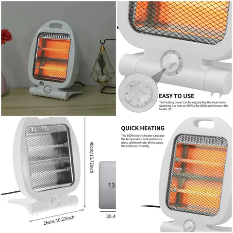 New 800W Adjustable Portable Electric Heaters Home Room Warmer Hot Winter Electromechanical