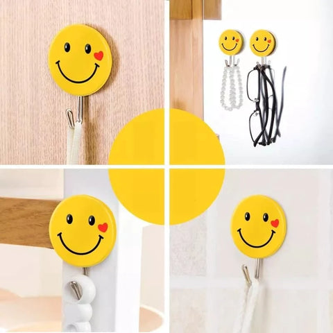 3 PCs Emoji Wall Hook Heavy Duty Self Adhesive Hook