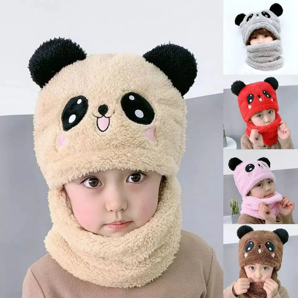 Baby Head Cover Warm Neck Collar Kids Beanies Sets