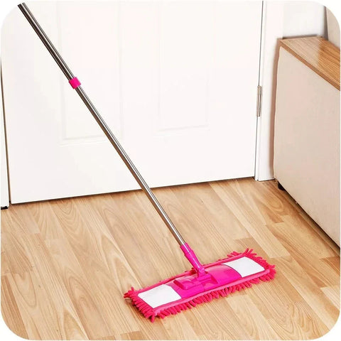 Flat Microfiber Squeeze Mop With Long Handle