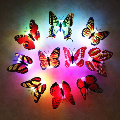 6Pcs LED Butterfly Wall Sticker