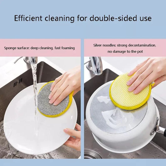 Double Side Dishwashing Sponge