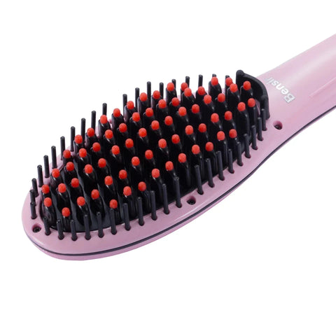 Temperature Display Hair Straightener Brush