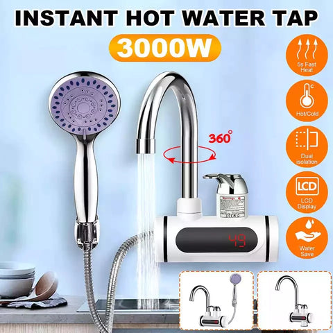 Electric Water Heater Faucet Tap With Display