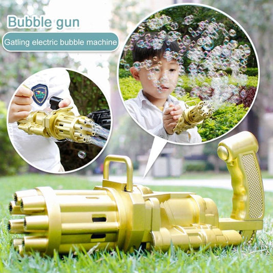 8-Holes Automatic Gatling Bubble Gun