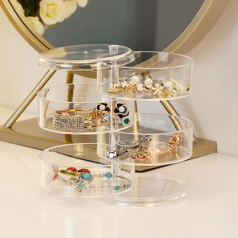 Rotatable Jewelry Storage Box