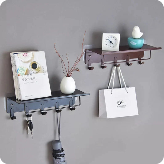 Wall Mount Iron Organizer with 5 hook