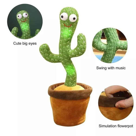 Cute Dancing Cactus Toy With Talking