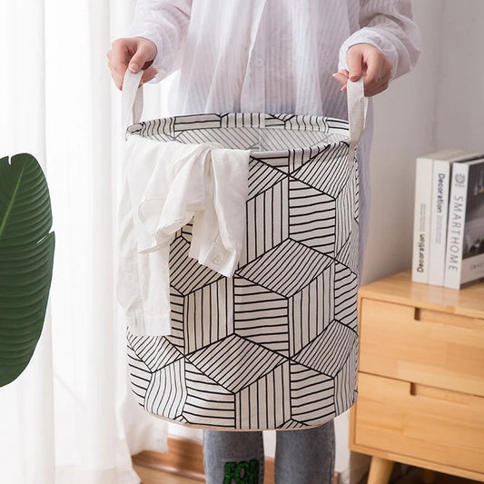 Folding Fabric Laundry Basket