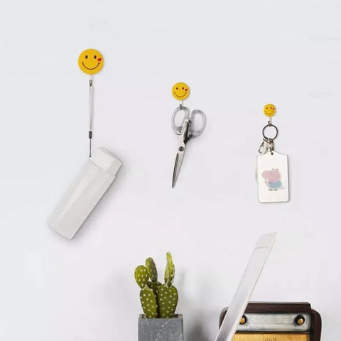 3 PCs Emoji Wall Hook Heavy Duty Self Adhesive Hook