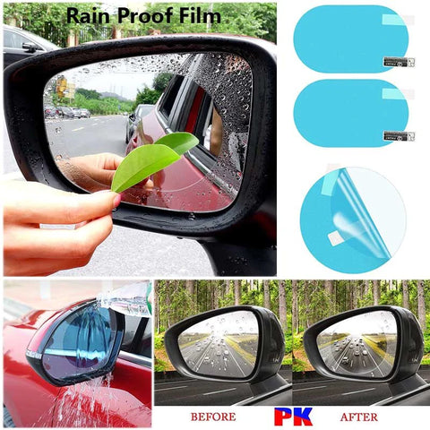 2 pcs Rainproof Car Side Mirror Sticker