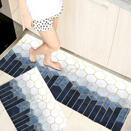 2Pcs Set Kitchen Floor Mat Non Slip-A