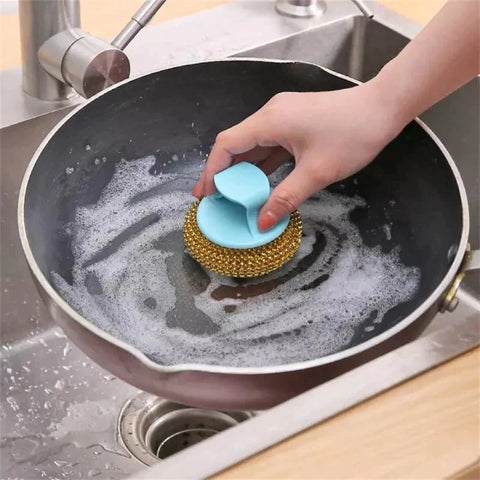 2 pcs Wire Ball Dish Cleaning Brush