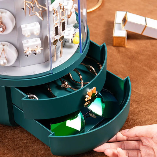 Premium Rotating Jewelry Organizer Box