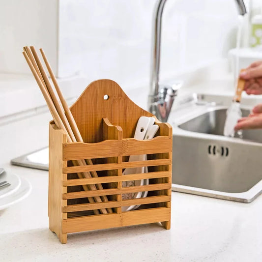 Wooden Cutlery Holder