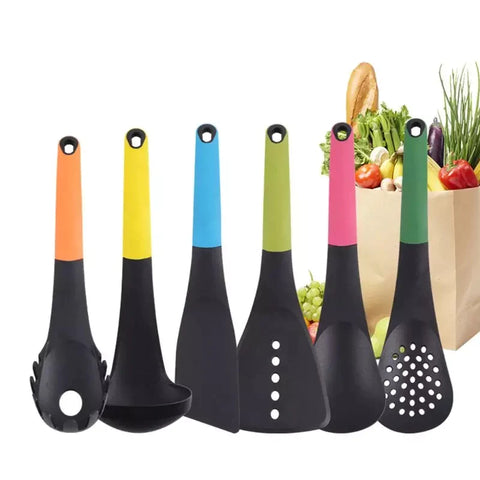 6 Pieces Kitchen Tools Spatula Set Silicone Non-Stick