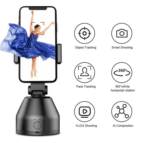 360° Rotation Mobile Holder Smart Robot Cameraman