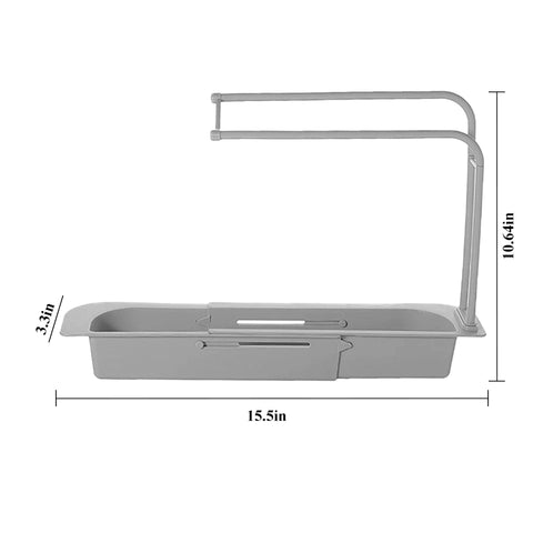 Expandable Sink Shelf Soap Drain Rack