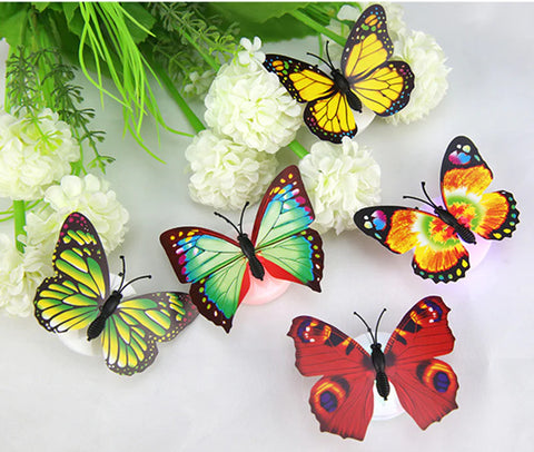 6Pcs LED Butterfly Wall Sticker