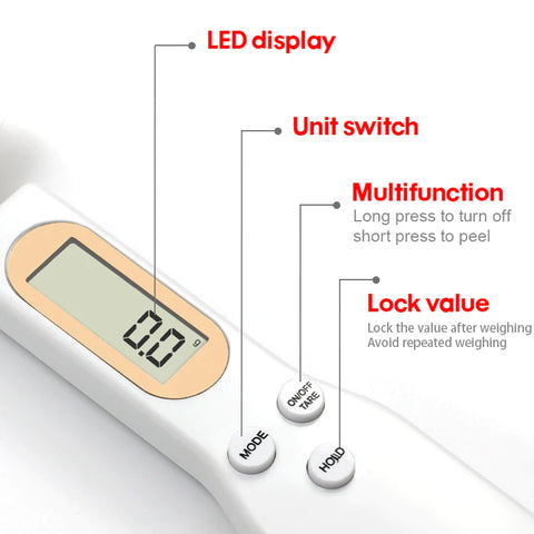 Digital Spoon Scale with LCD Display