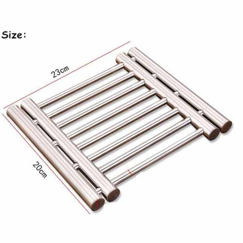 Expandable Hot Pot Rack Stainless Steel