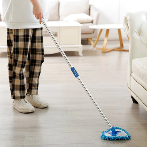 180 Degree Rotatable Adjustable Microfiber Telescopic Triangle Mop,