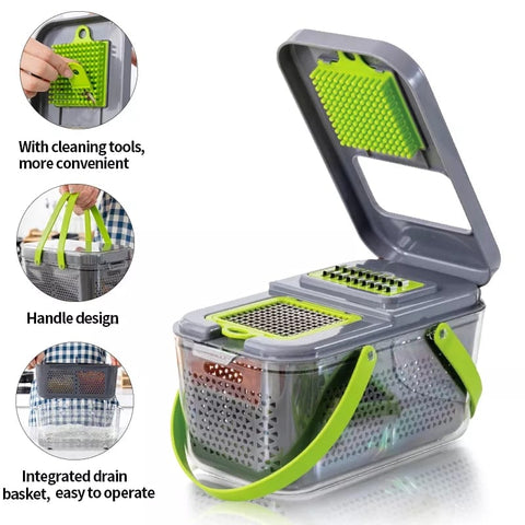 Vegetable Chopper Colander Basket Cutter