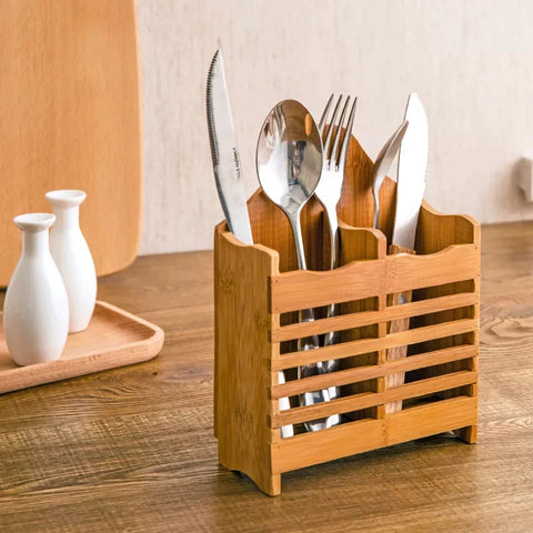 Wooden Cutlery Holder