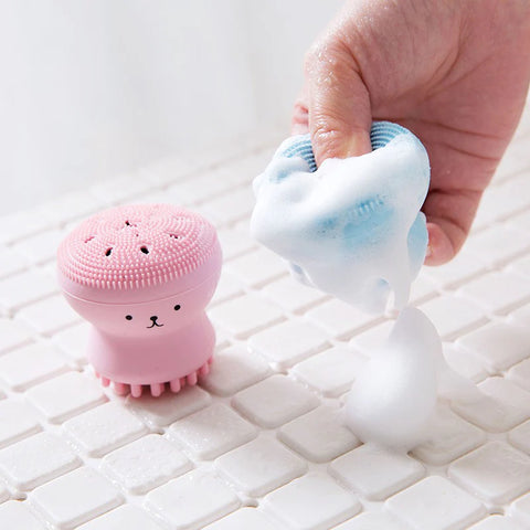 Face Cleansing Brush Silicone Mini Octopus