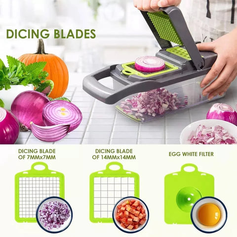 12 in 1 Vegetable Cutter Slicer Grater Chopper