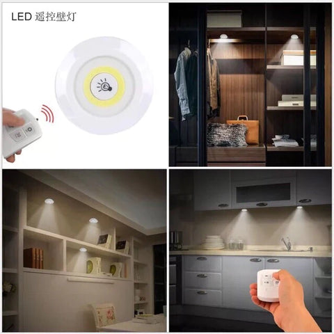 3 Pcs Wireless LED Lights Closet Lights with Remote Control