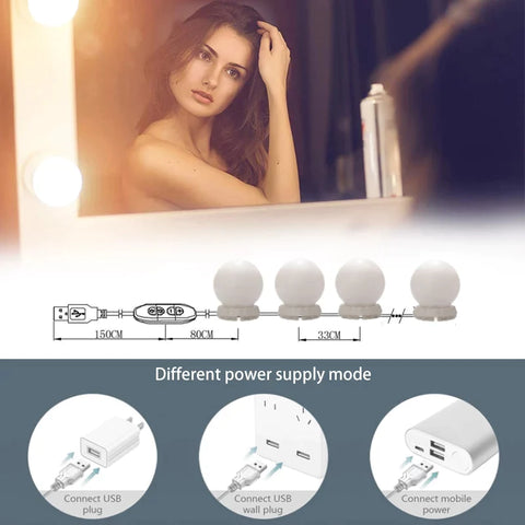 10 Bulb LED Vanity Mirror Lights