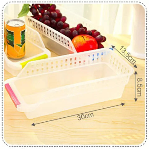 Fridge Storage Basket Shelf Organizer Rack