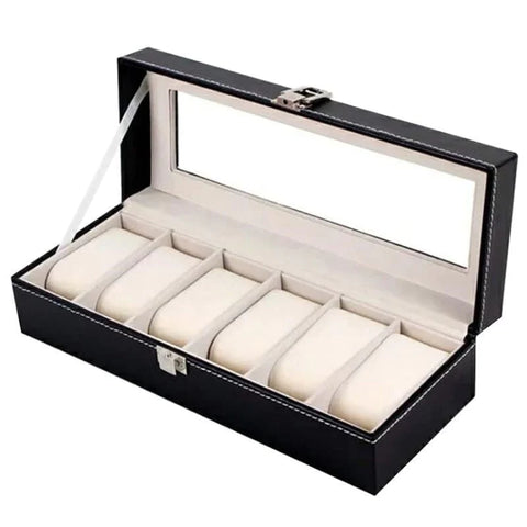 6 and 12 Slot Leather Watch Organizers