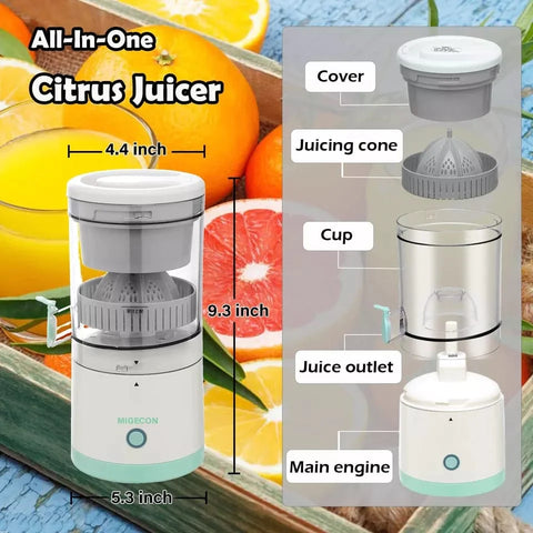 Citrus Juice Squeezer Rechargeable Portable Juicer