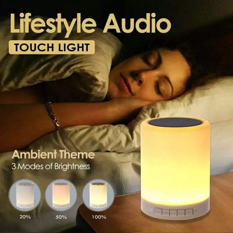 Colorful LED Night Light Bluetooth Touchpad Wireless Speaker