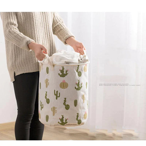 Folding Fabric Laundry Basket