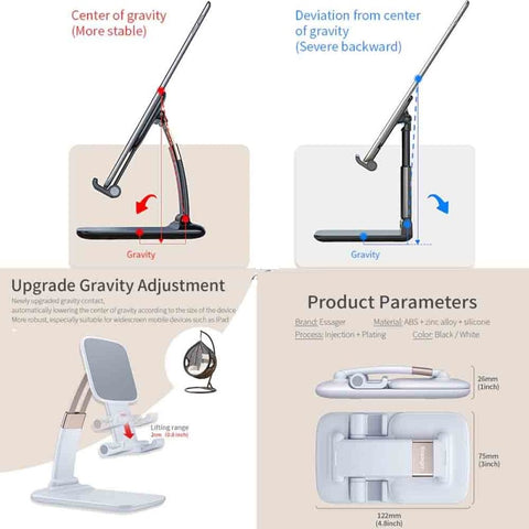 Smart Cell Phone Mobile Stand Holder Foldable