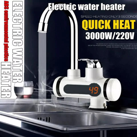 Electric Water Heater Faucet Tap With Display