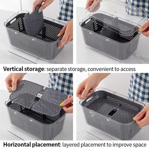 Vegetable Chopper Colander Basket Cutter