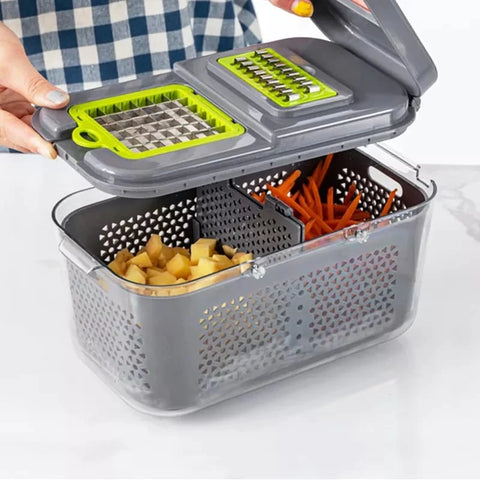 Vegetable Chopper Colander Basket Cutter