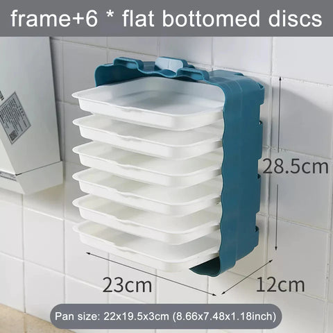 Wall Mount 6pcs Tray Organizer