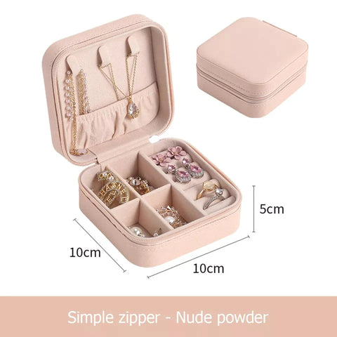 Portable Jewellery Box Organizer Travel Jewelry Storage Case for Earrings Necklace